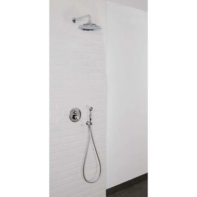 Barre de douche et support de douchette design ou rétro