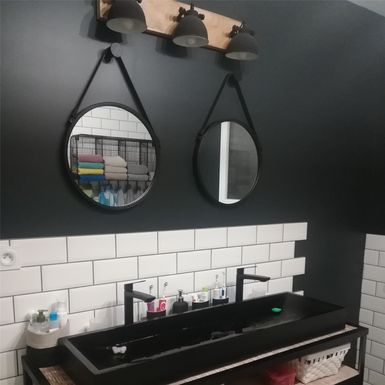 Mitigeur lavabo Milan haut Noir Mat - Réflex Boutique
